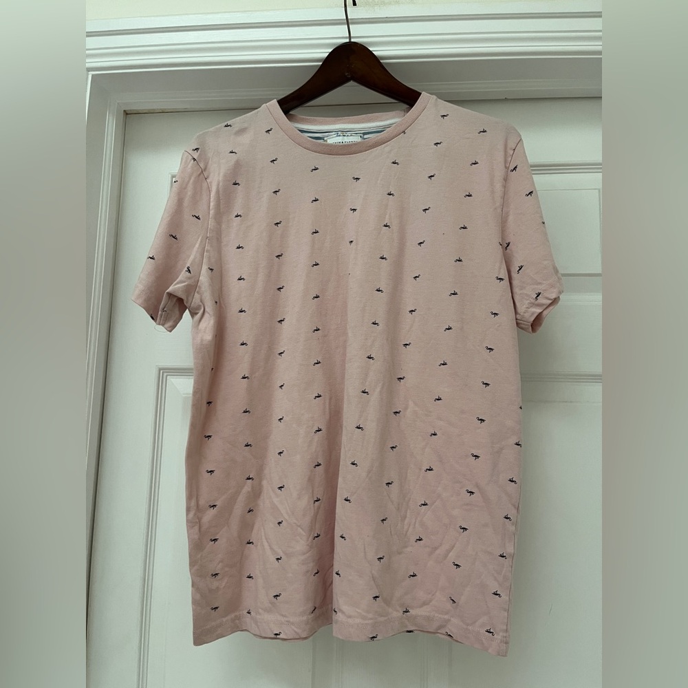 Denim & Flower Light Pink Patterned Tee